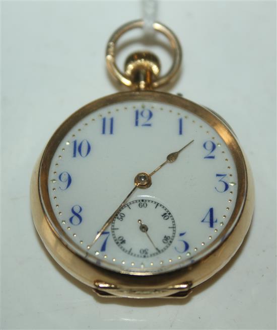 Swiss gold fob watch